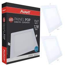 Luminaria Painel Led Quadrada Embutir 6500k - Avant